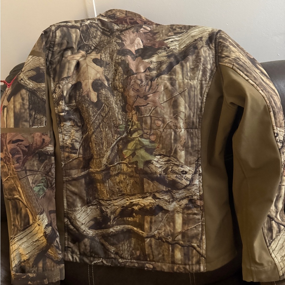 Mossy Oak Military Field Jacket Brown Green Camouflage